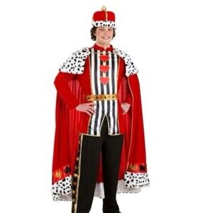 Premium King of Hearts Adult Cape Costume SZ L - CAPE ONLY